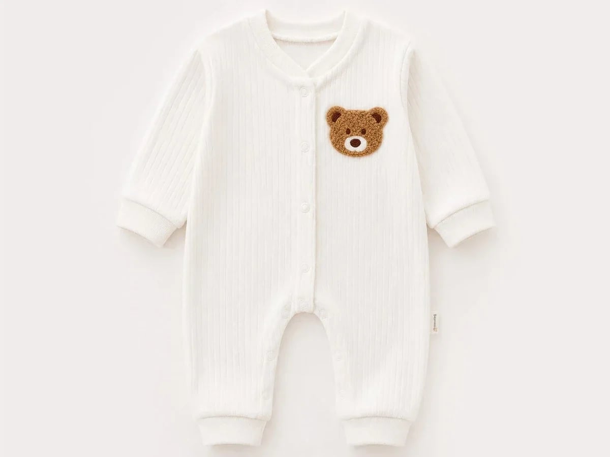 Teddy Bear Printed Baby Romper - Pack of 3 - Supermini - by Peralane