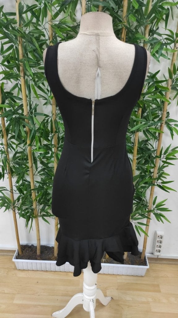 Women's Sleeveless V-Neck Back-Zip Ruffle Hem Dress - Janes - by Peralane - photo 7
