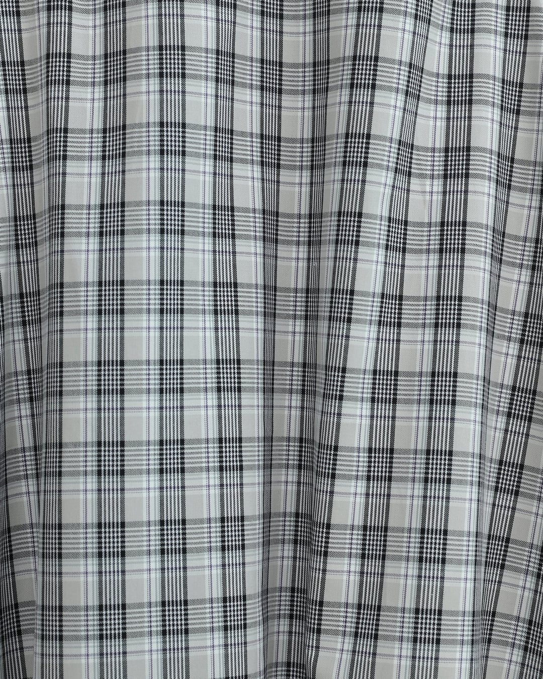 Elastic Waist Plaid Polyviscose Skirt - Light Grey - Podyumplus - by Peralane - photo 6
