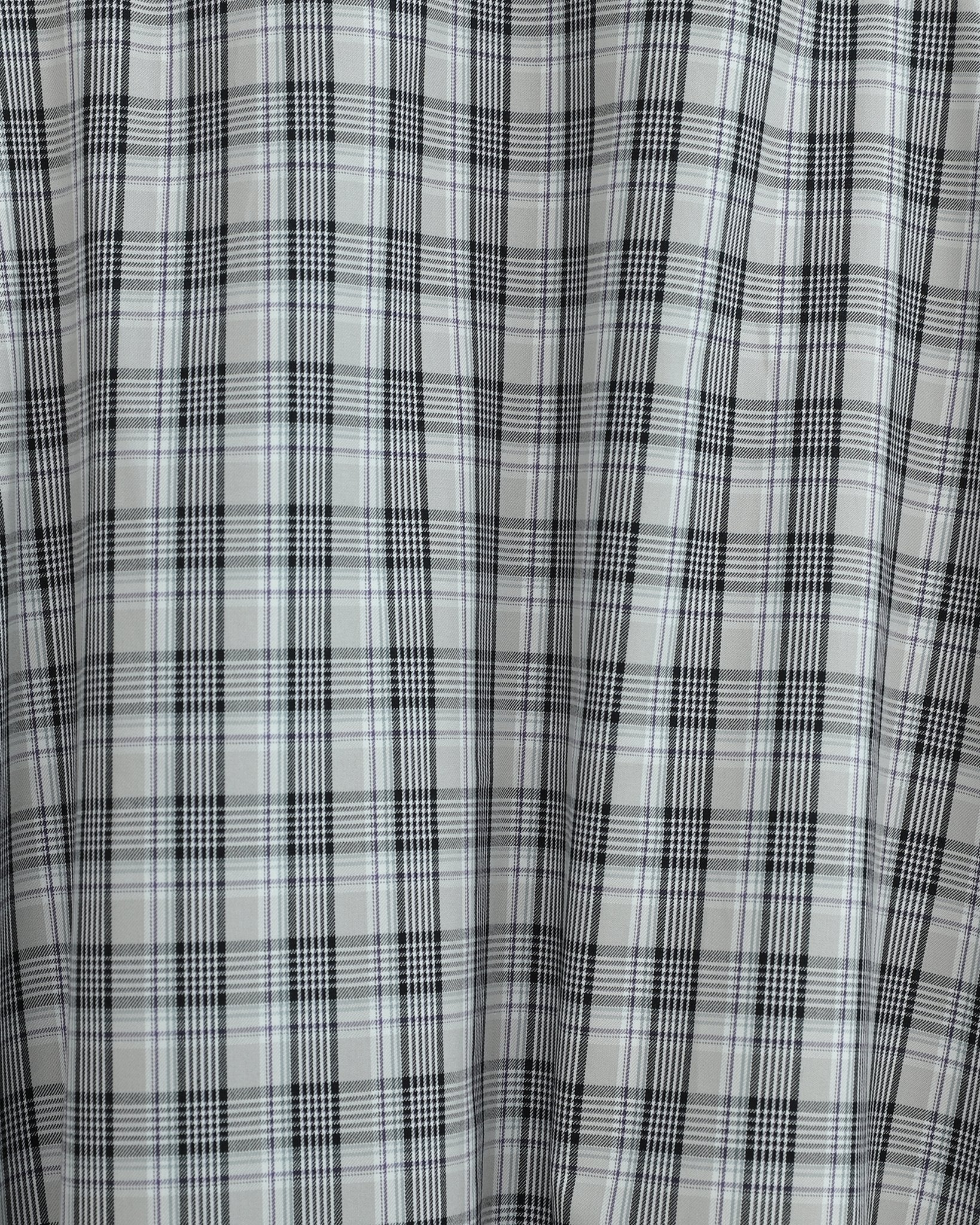 Elastic Waist Plaid Polyviscose Skirt - Light Grey - Podyumplus - by Peralane - photo 6