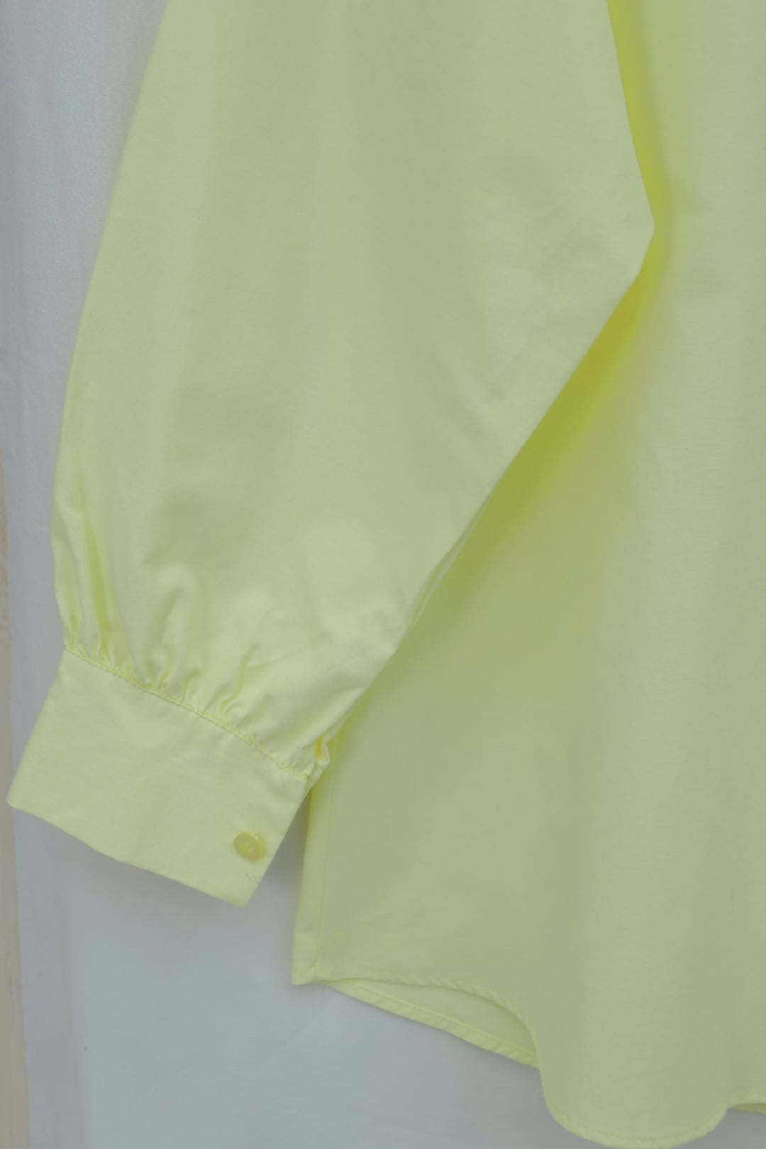 Pale Yellow Brooch Detail Hidden Button Poplin Blouse - Podyumplus - by Peralane - photo 5