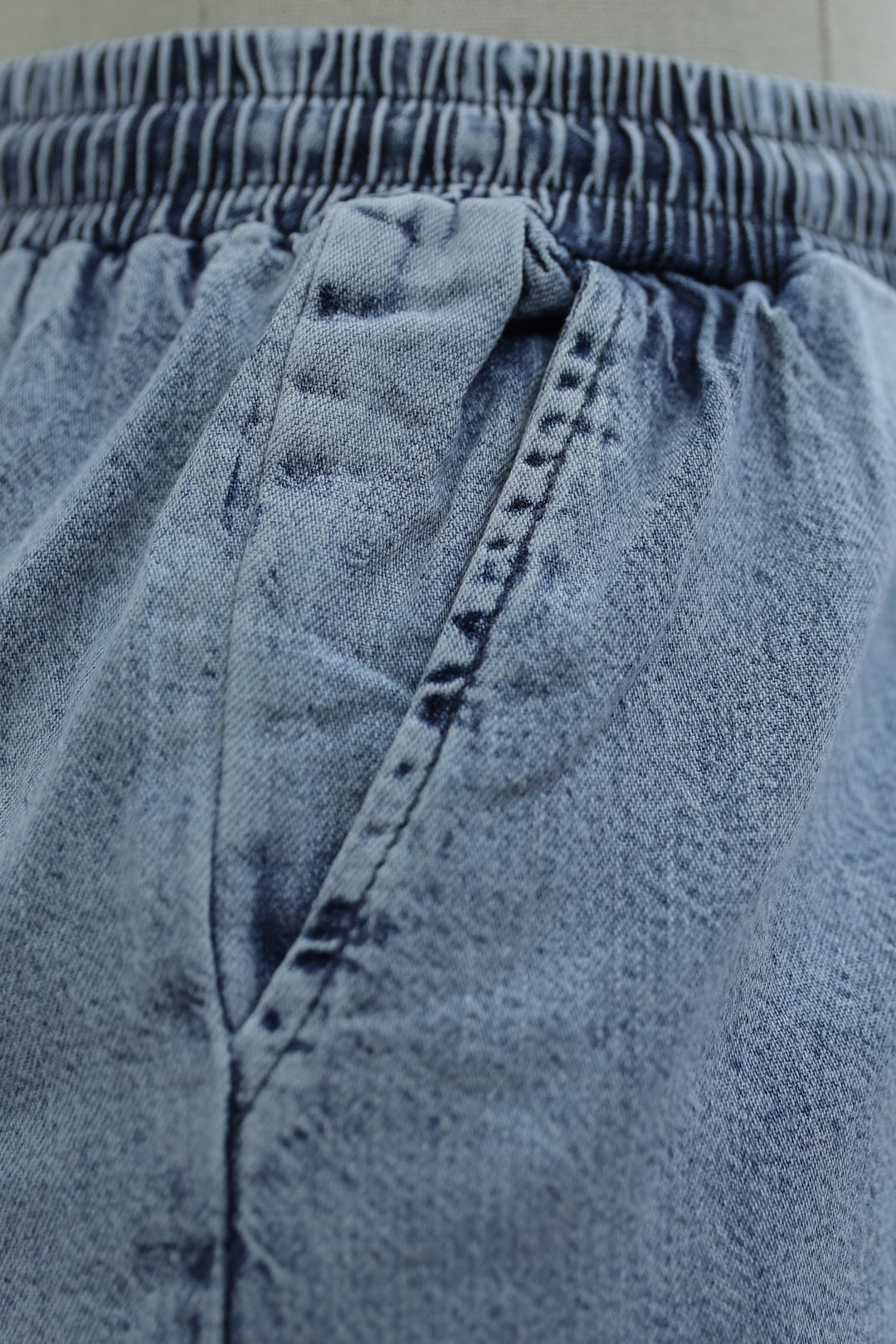 Elasticated Waist Wide Leg Denim Trousers - Tint - Podyumplus - by Peralane - photo 6