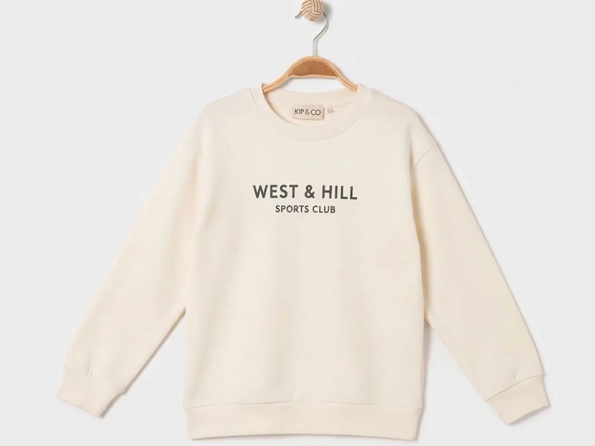Boys' Cream Sweatshirt with West & Hill Print - Pack of 4 - Ruhat Kids - by Peralane