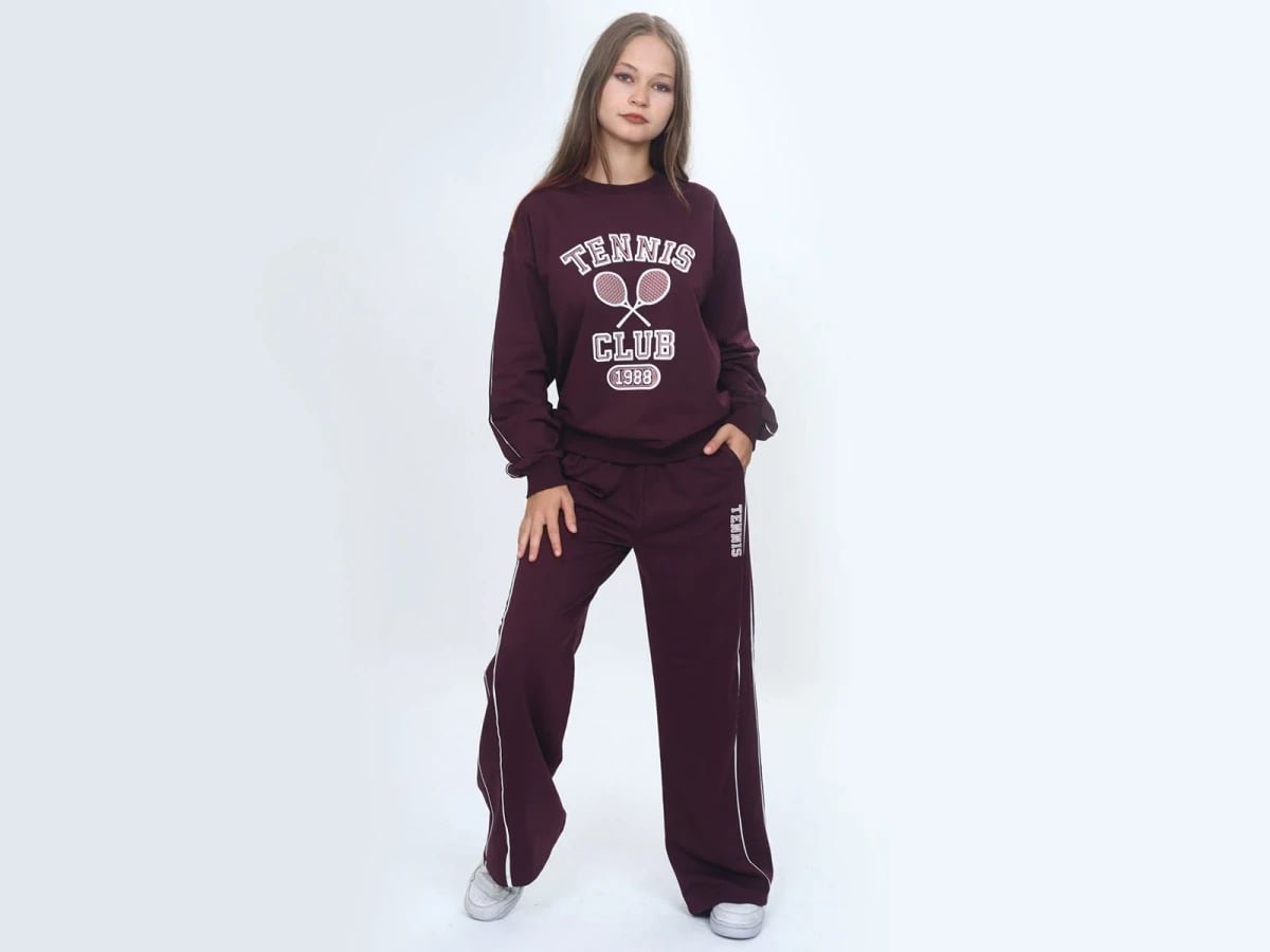 Tennis Club Print 2-Piece Girls' Set - Vizviz - by Peralane