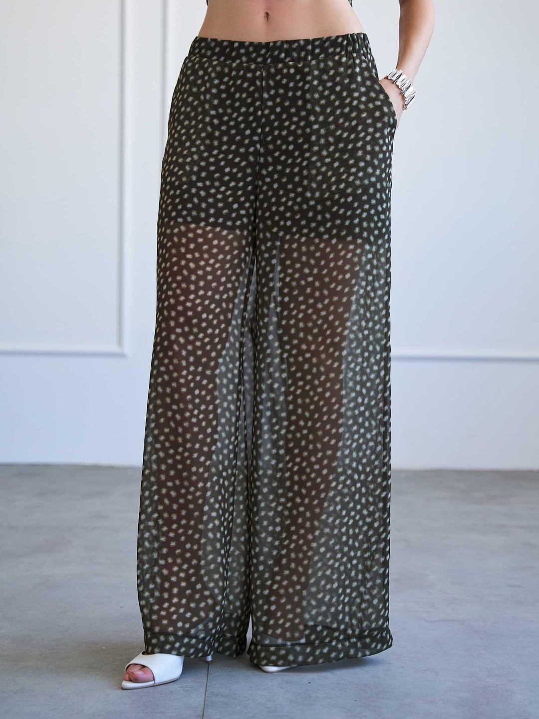 Polka Dot Chiffon Asymmetric Co-ord Set - Lefon - by Peralane - photo 4