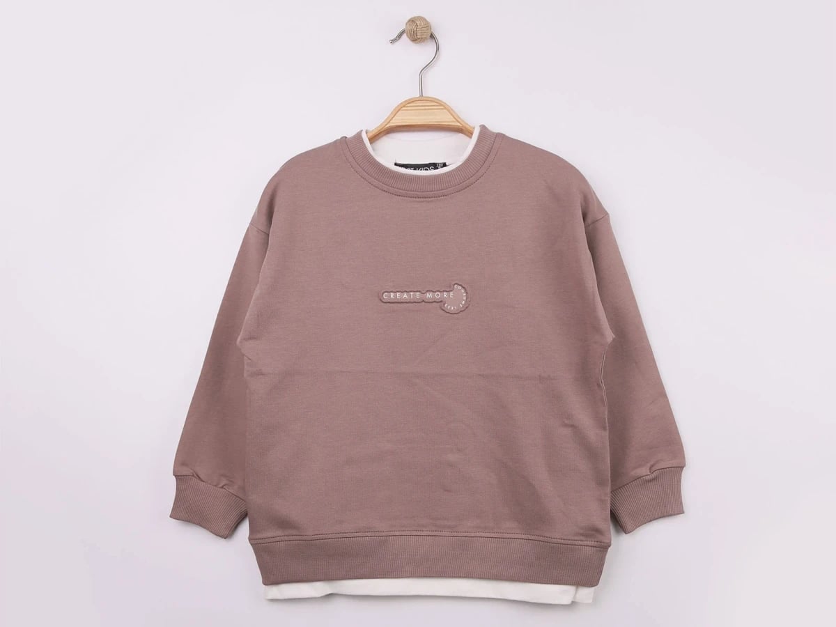 CREATE More Print Boys' Sweatshirt - Brown (Pack of 4) - First Kids - by Peralane