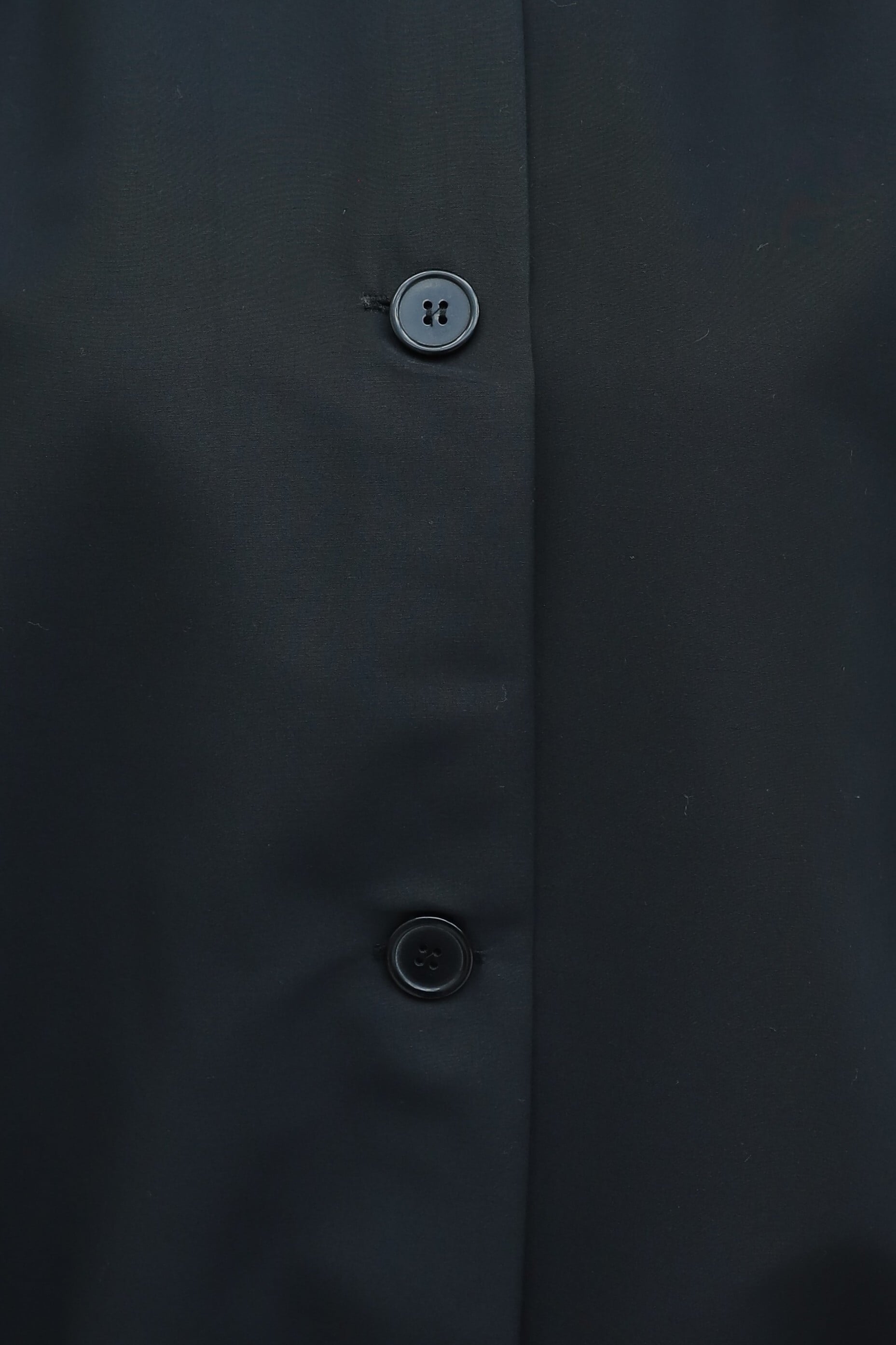 Black Balloon Sleeve Double Pocket Lined Buttoned Trench Coat - Podyumplus - by Peralane - photo 5