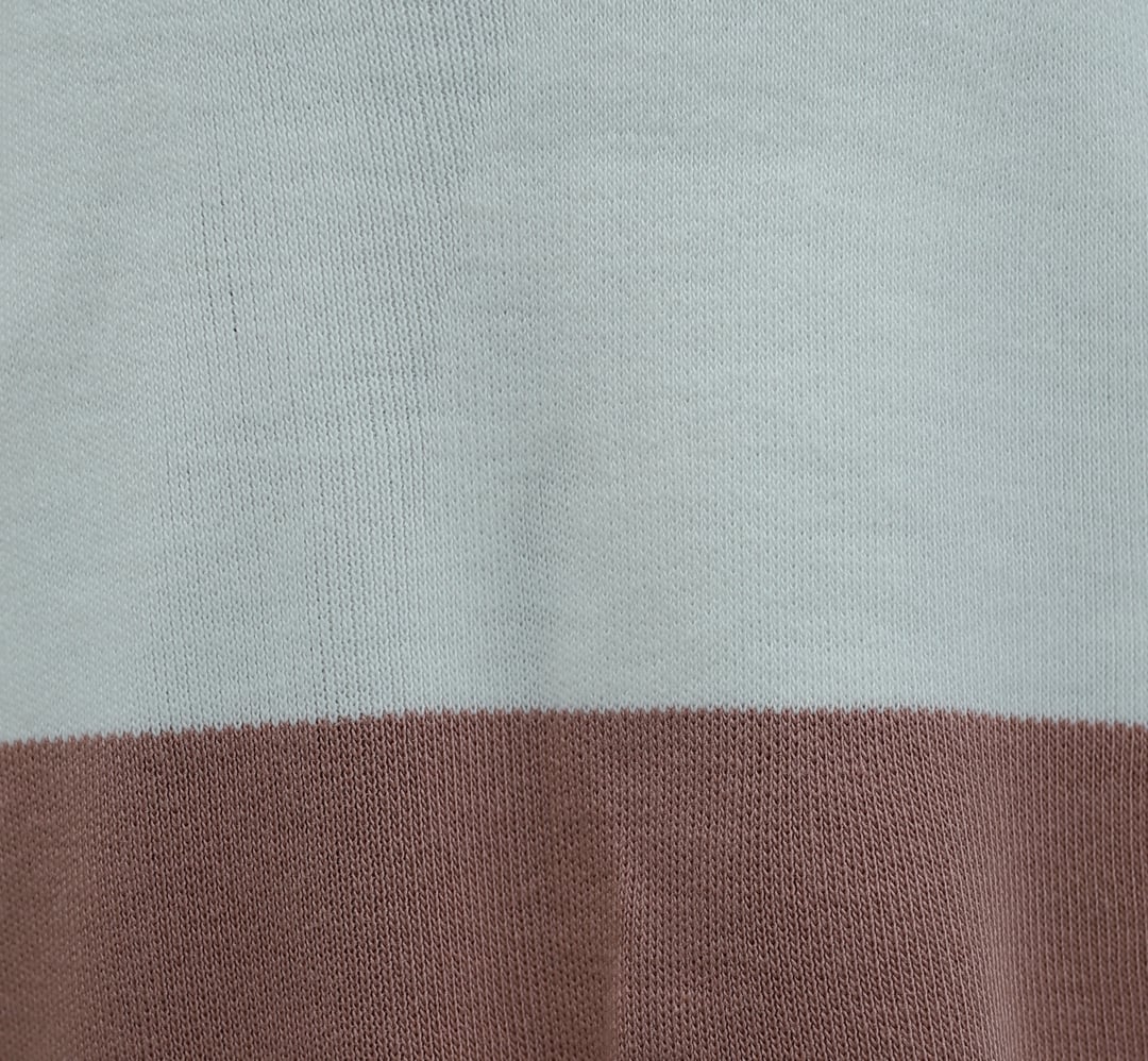 Half-Collar Striped Knit Set in Dusty Rose - Podyumplus - by Peralane - photo 6
