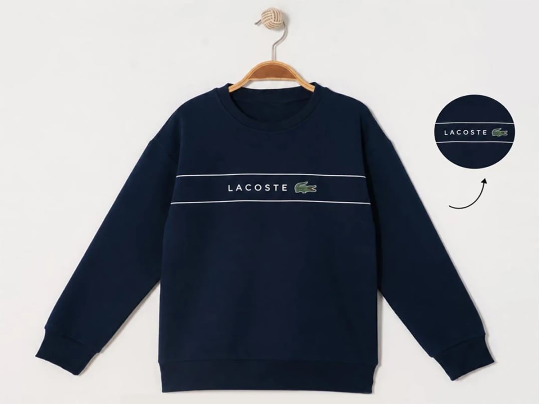 Navy Blue Boys' Sweatshirt with Crocodile Print - Pack of 4 - Ruhat Kids - by Peralane