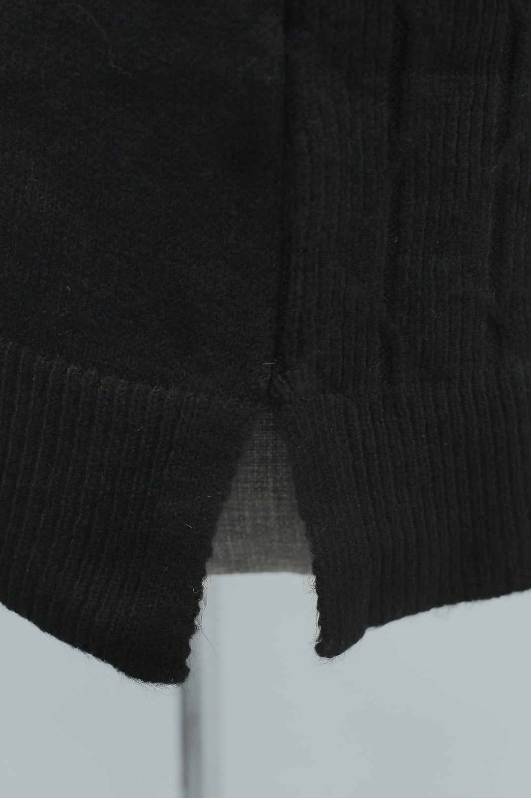 Black Beaded Cable Knit Tunic with High Neck - Podyumplus - by Peralane - photo 7