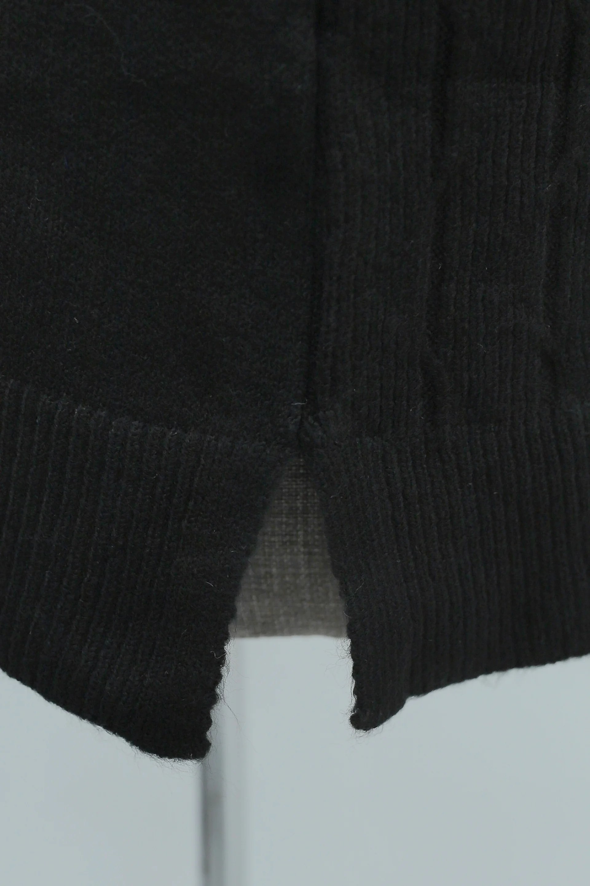 Black Beaded Cable Knit Tunic with High Neck - Podyumplus - by Peralane - photo 7