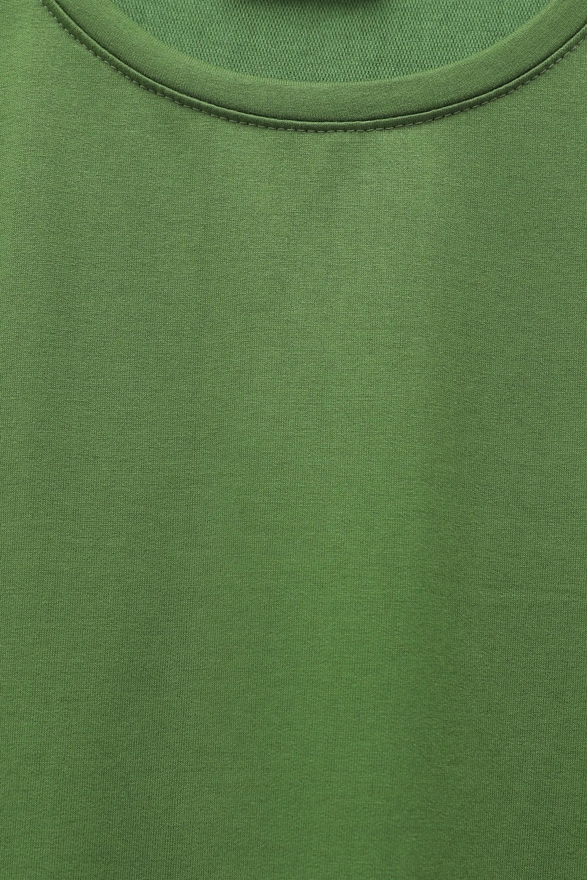 Heart Detail Slit Relaxed Knit Tunic - Olive Green - Podyumplus - by Peralane - photo 6