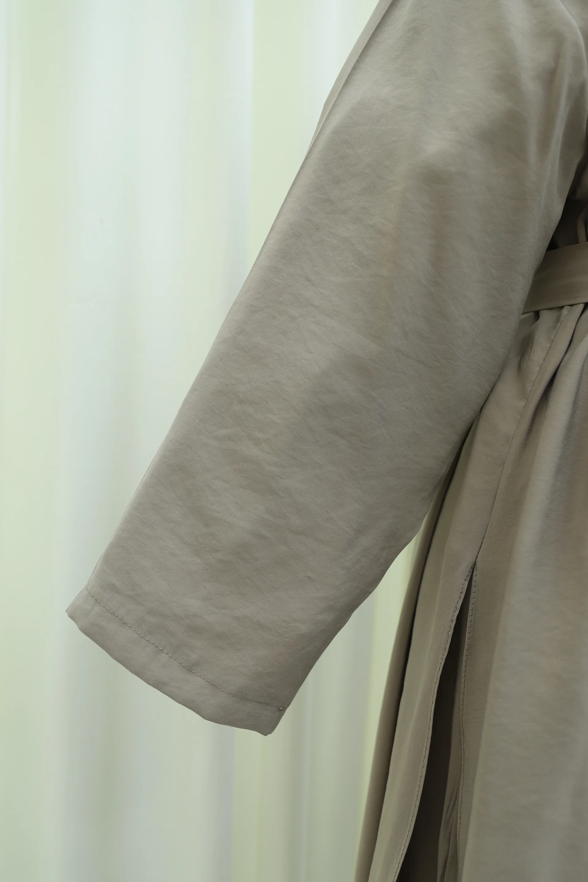 Long Tunic and Pocket Trousers Modal Co-ord Set in Taupe - Podyumplus - by Peralane - photo 11
