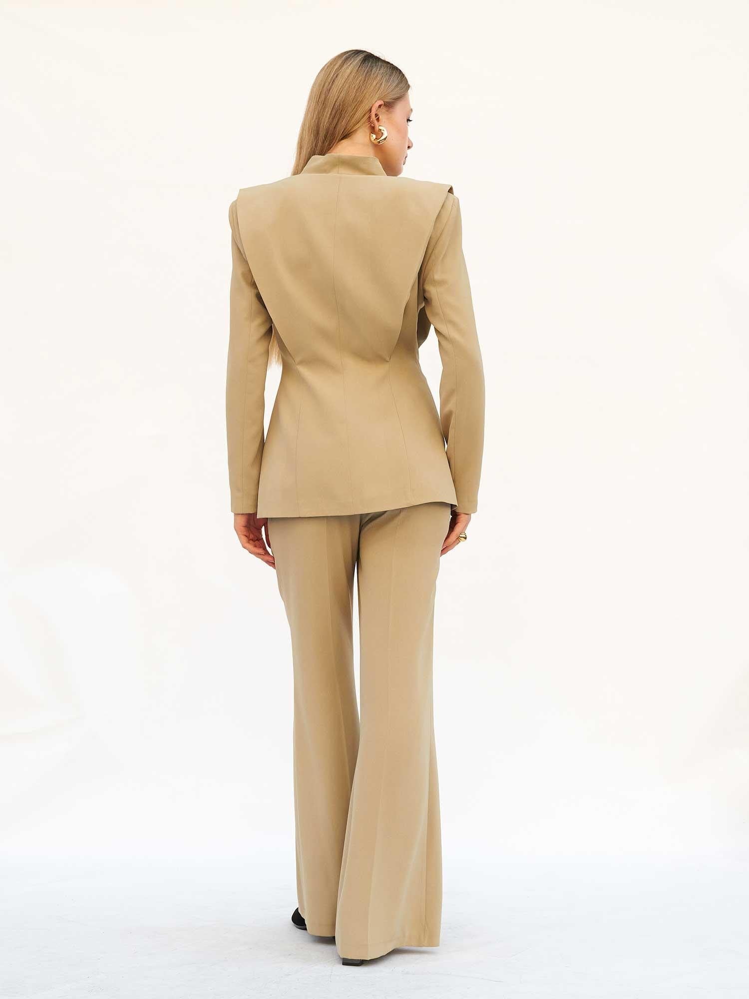 Minimal Side Zip Detail Women's Trousers in Light Green - Lefon - by Peralane - photo 10