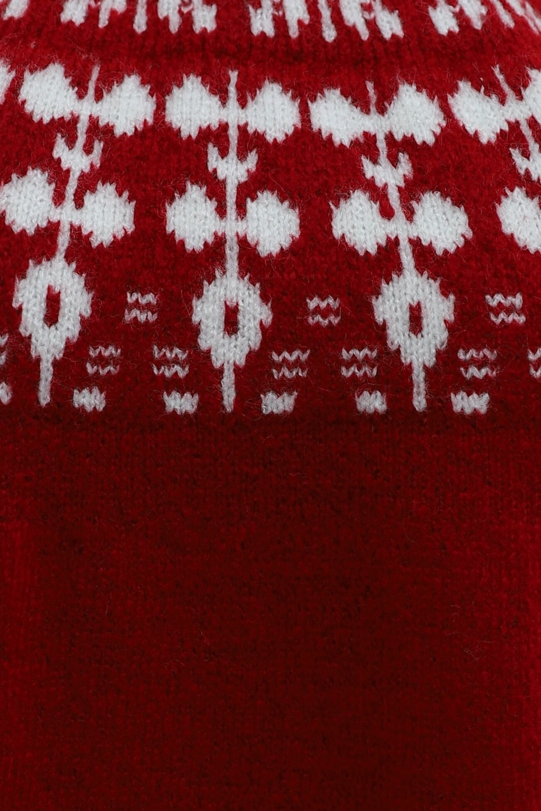 Half-Collar Patterned Knit Tunic - Red - Podyumplus - by Peralane - photo 7