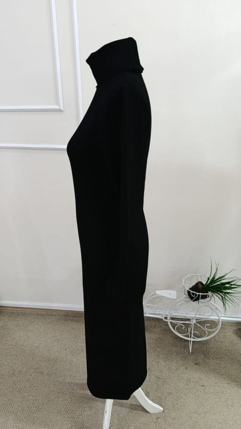 Women's Long Sleeve Turtleneck Midi Modal Dress - Janes - by Peralane - photo 7
