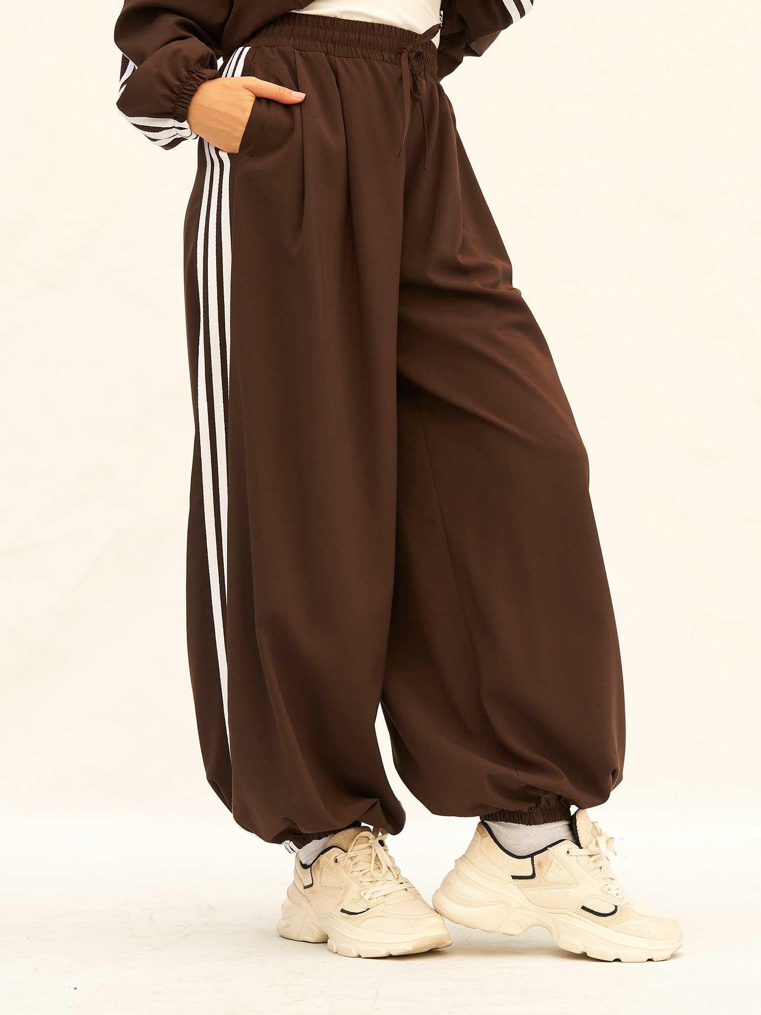 Contrast Stripe Zip-Up Two-Piece Tracksuit Set - Lefon - by Peralane - photo 7