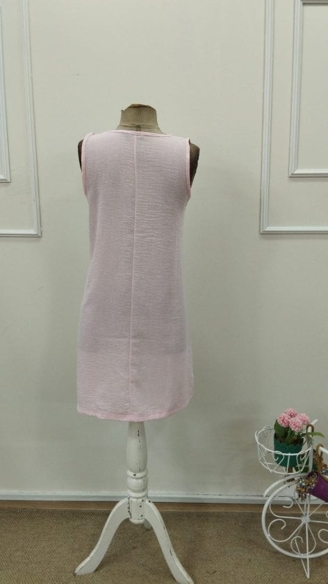 Women's Sleeveless Round Neck Floral Print Short Dress - Janes - by Peralane - photo 6