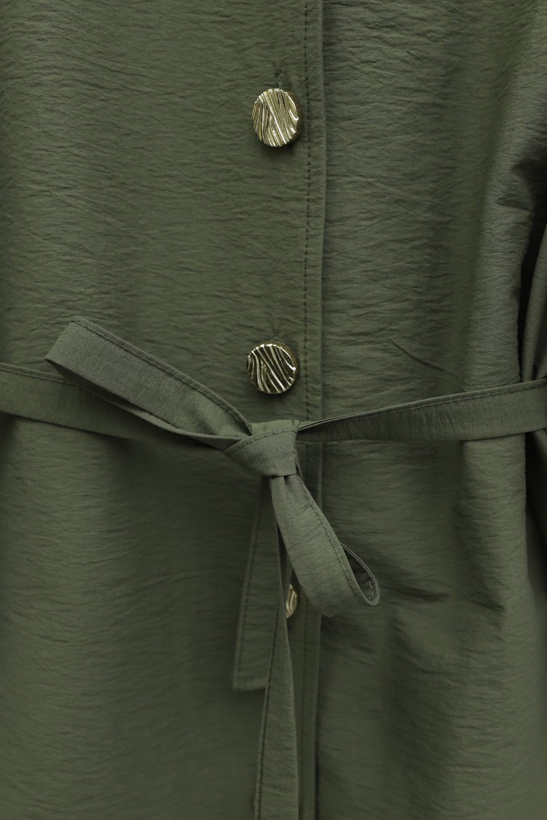 Lena Two-Piece Set with Long Sleeves and Trousers in Olive Green - Podyumplus - by Peralane - photo 7