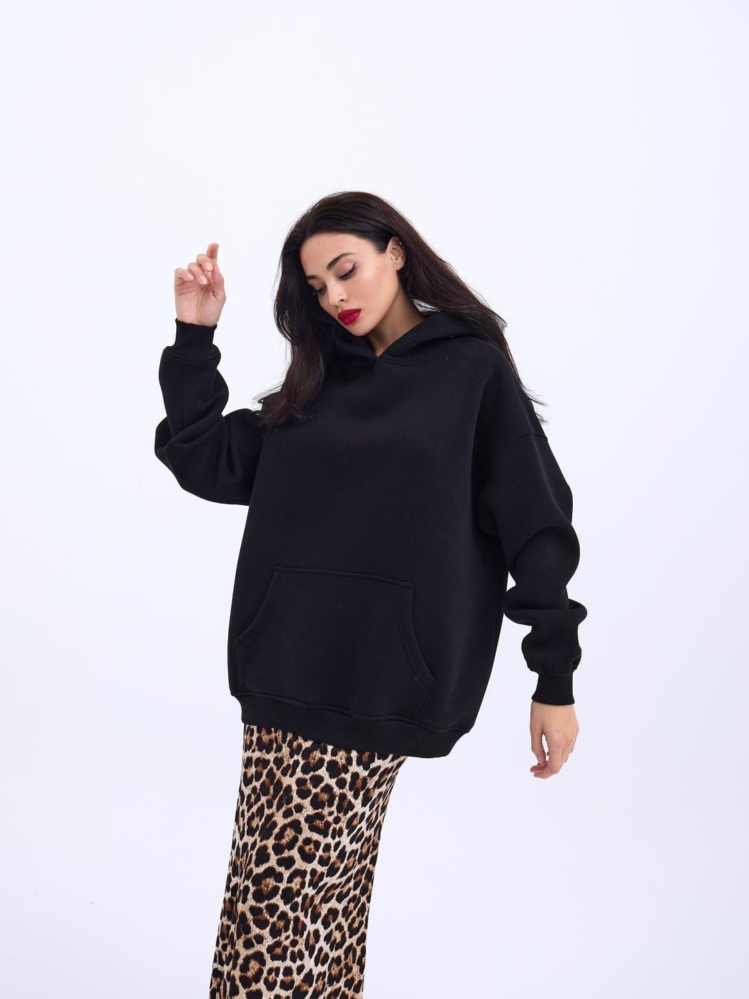 Black Fleece Hoodie for Women - Fame - by Peralane - photo 2