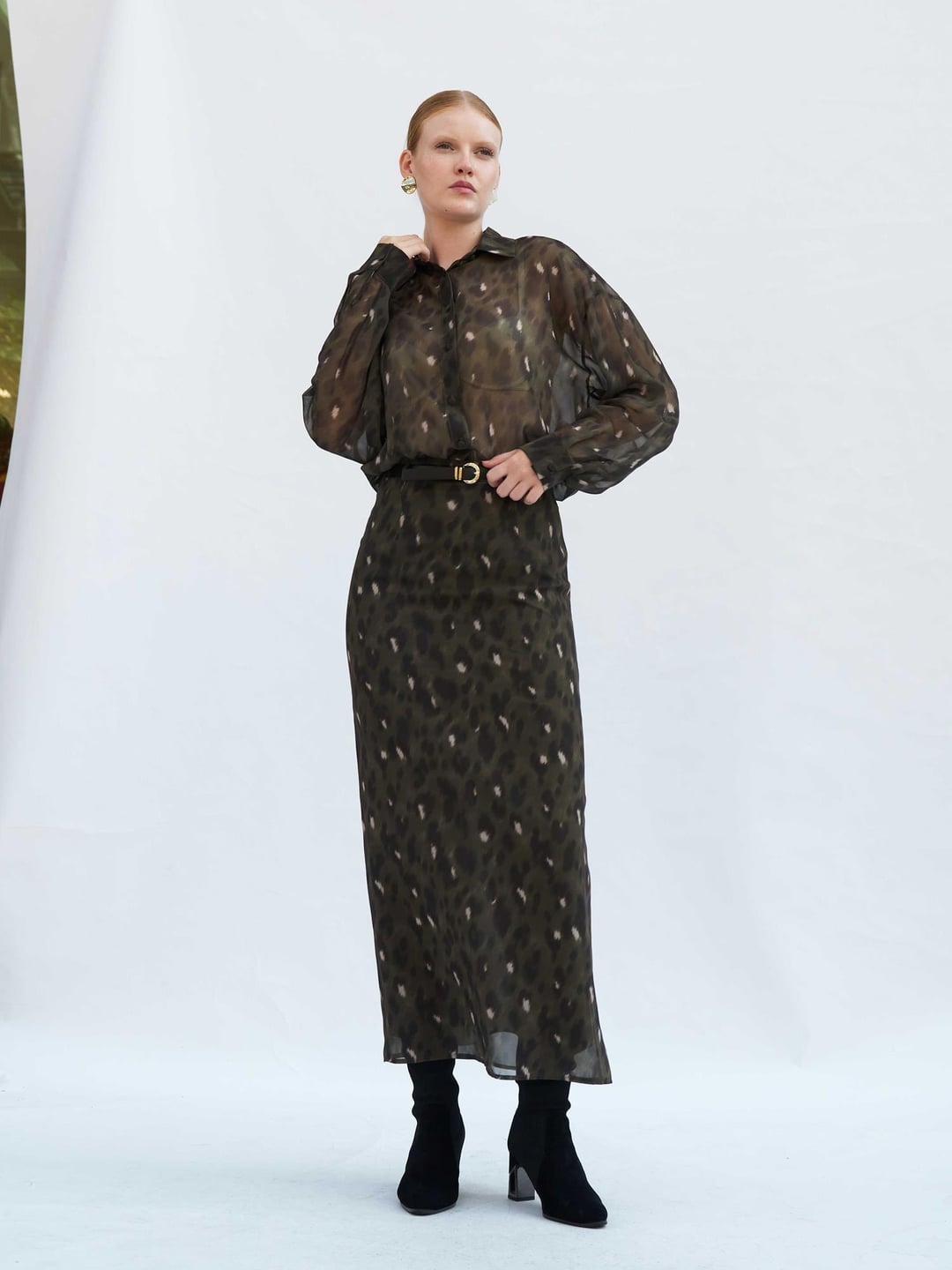 Polka Dot Print Maxi Skirt - Lefon - by Peralane - photo 5