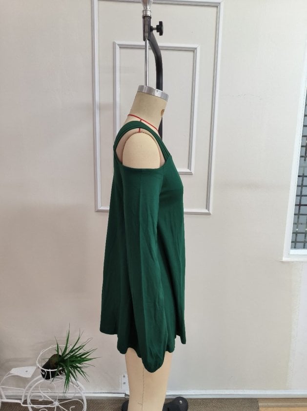 Women's Off-Shoulder Long-Sleeved Viscose Blouse with Strap Details - Janes - by Peralane - photo 5
