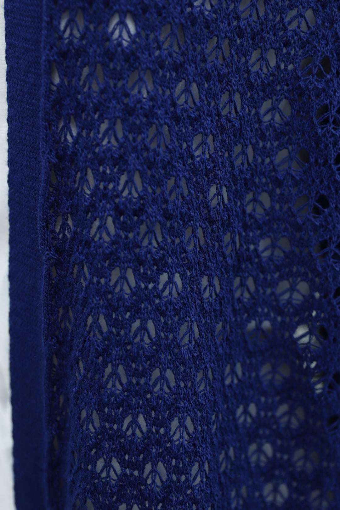 Navy Blue Open-Knit Cardigan - Podyumplus - by Peralane - photo 7