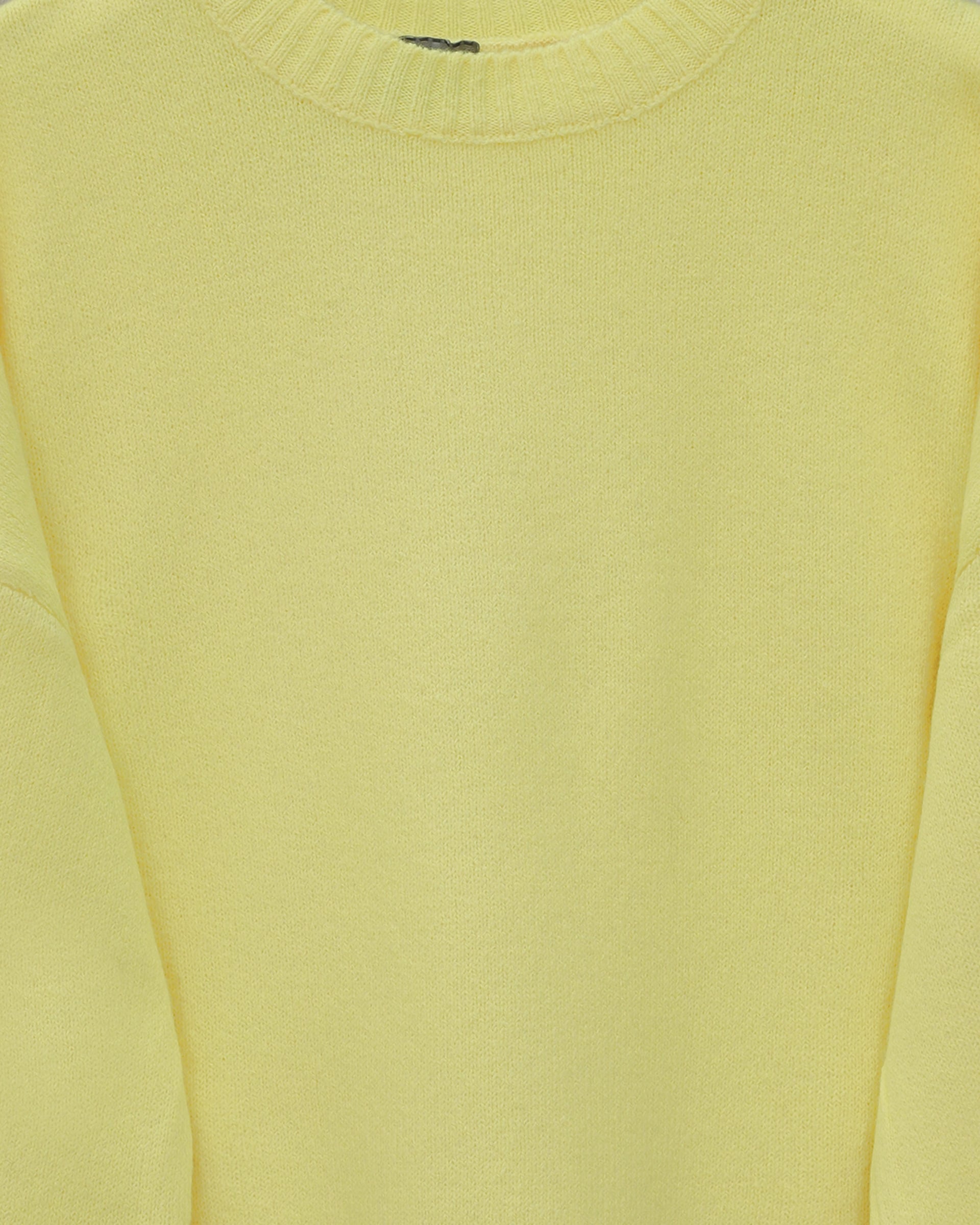 Half-Collar Relaxed Knit Sweater - Yellow - Podyumplus - by Peralane - photo 5