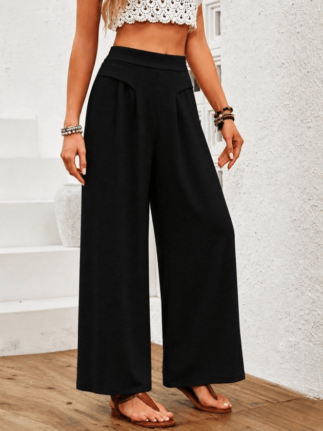 High Waist Wide-Leg Long Trousers - Janes - by Peralane - photo 2