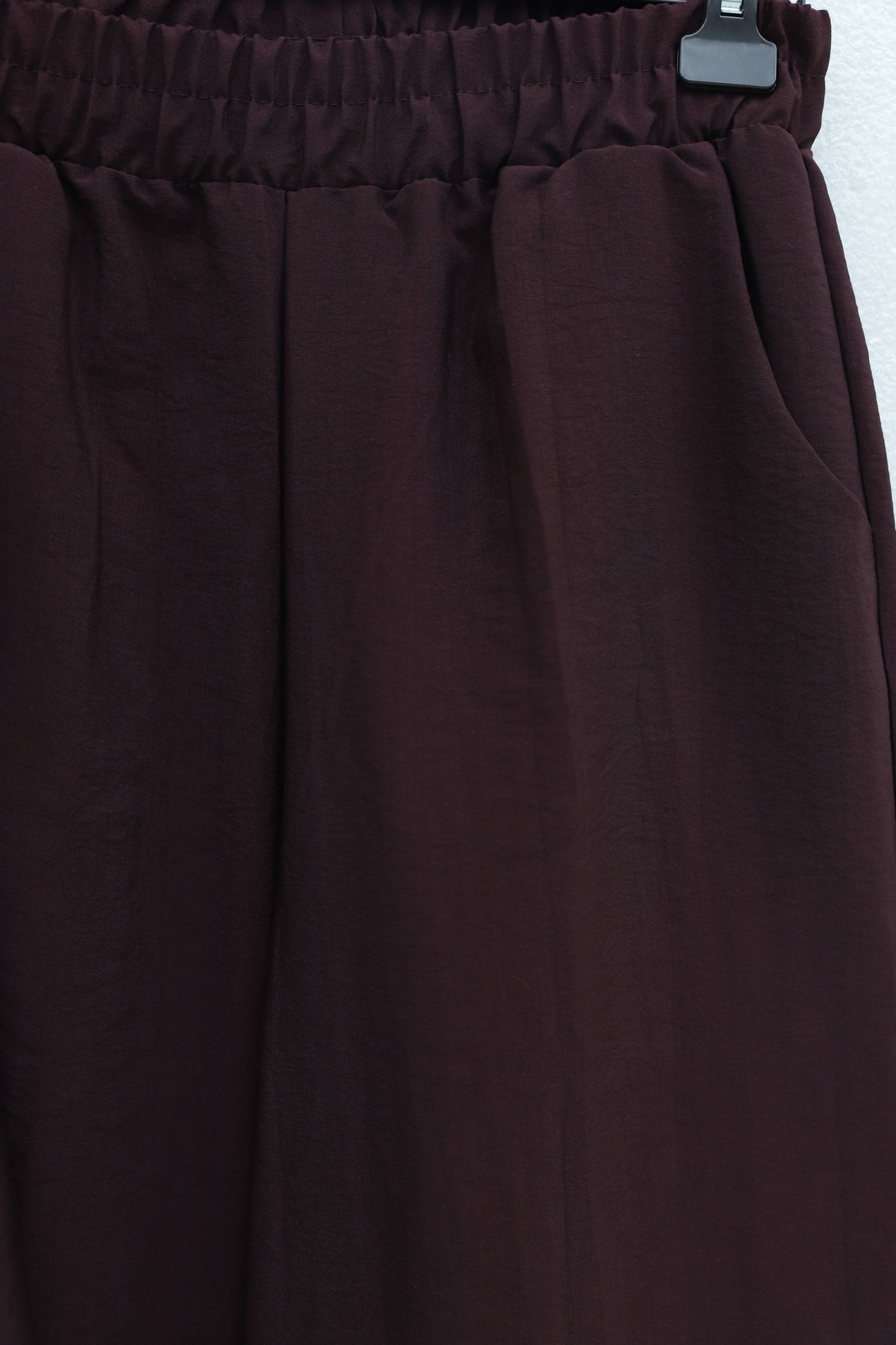 Cape Detail V-Neck Lace-Up Parachute Modest Set - Plum - Podyumplus - by Peralane - photo 9