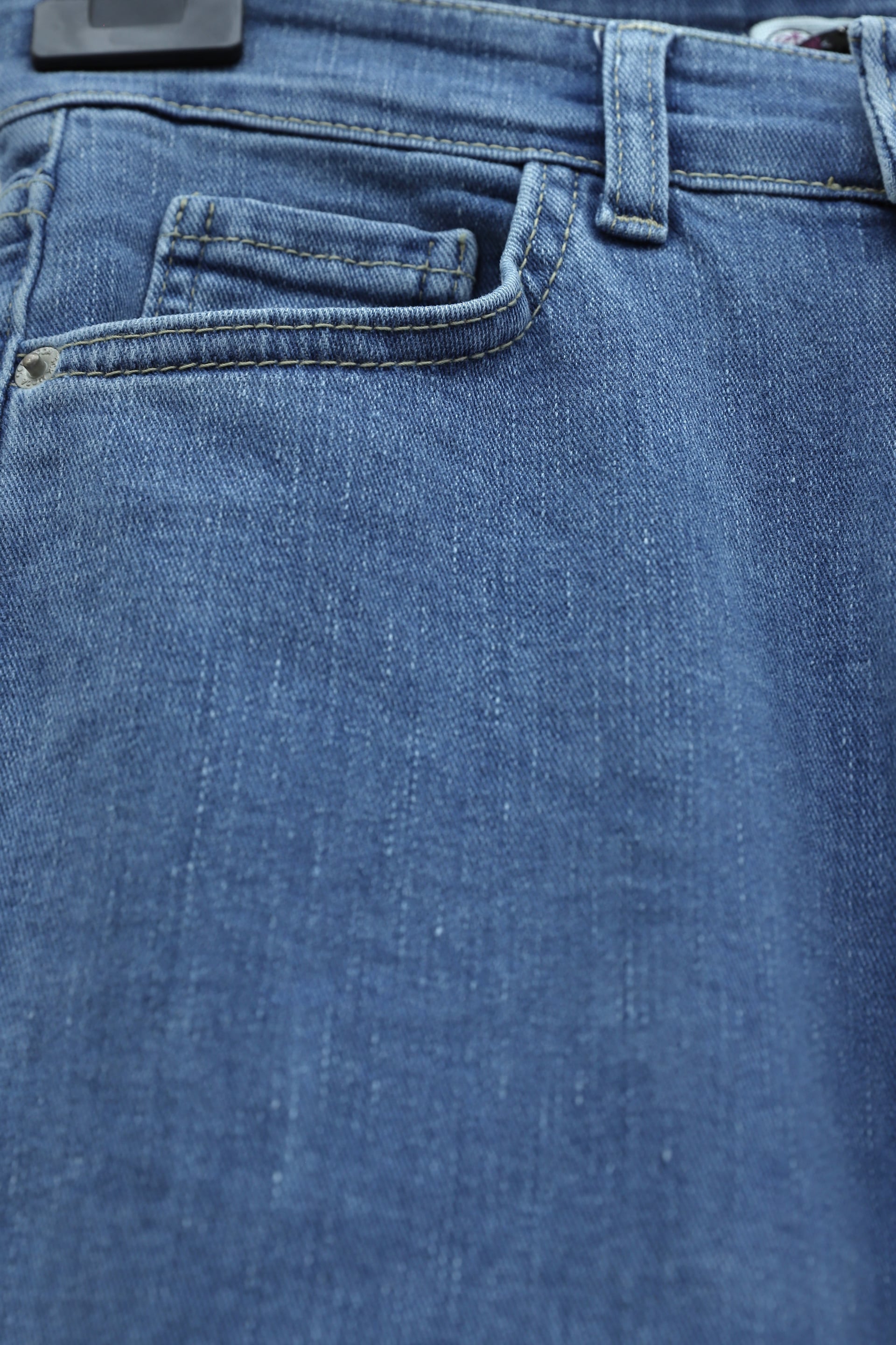 Pocketed Flared High-Waist Stretch Jeans - Light Blue - Podyumplus - by Peralane - photo 8