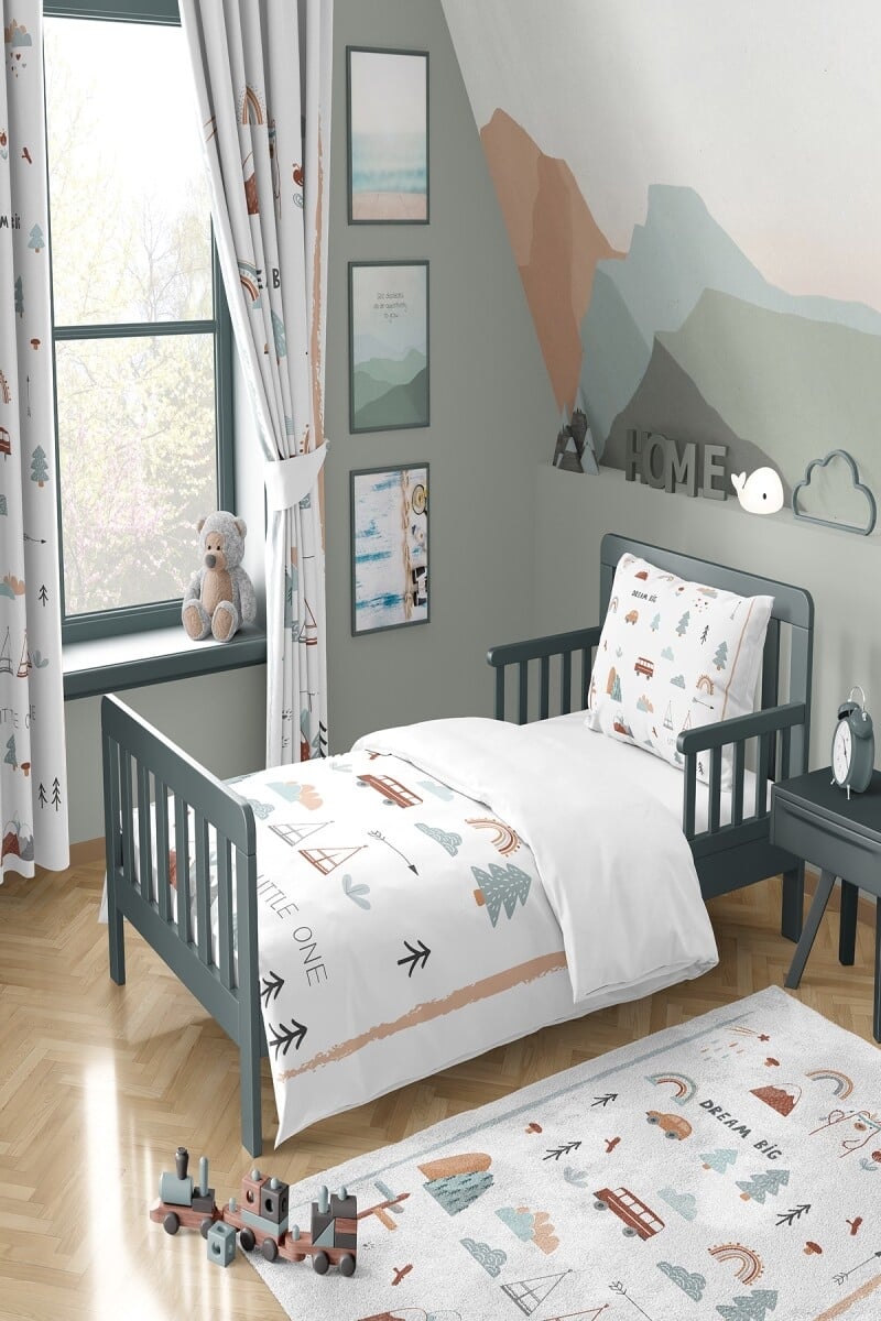 Kids Cloud Print Duvet Cover Set 160x220 cm - Talia Home - by Peralane