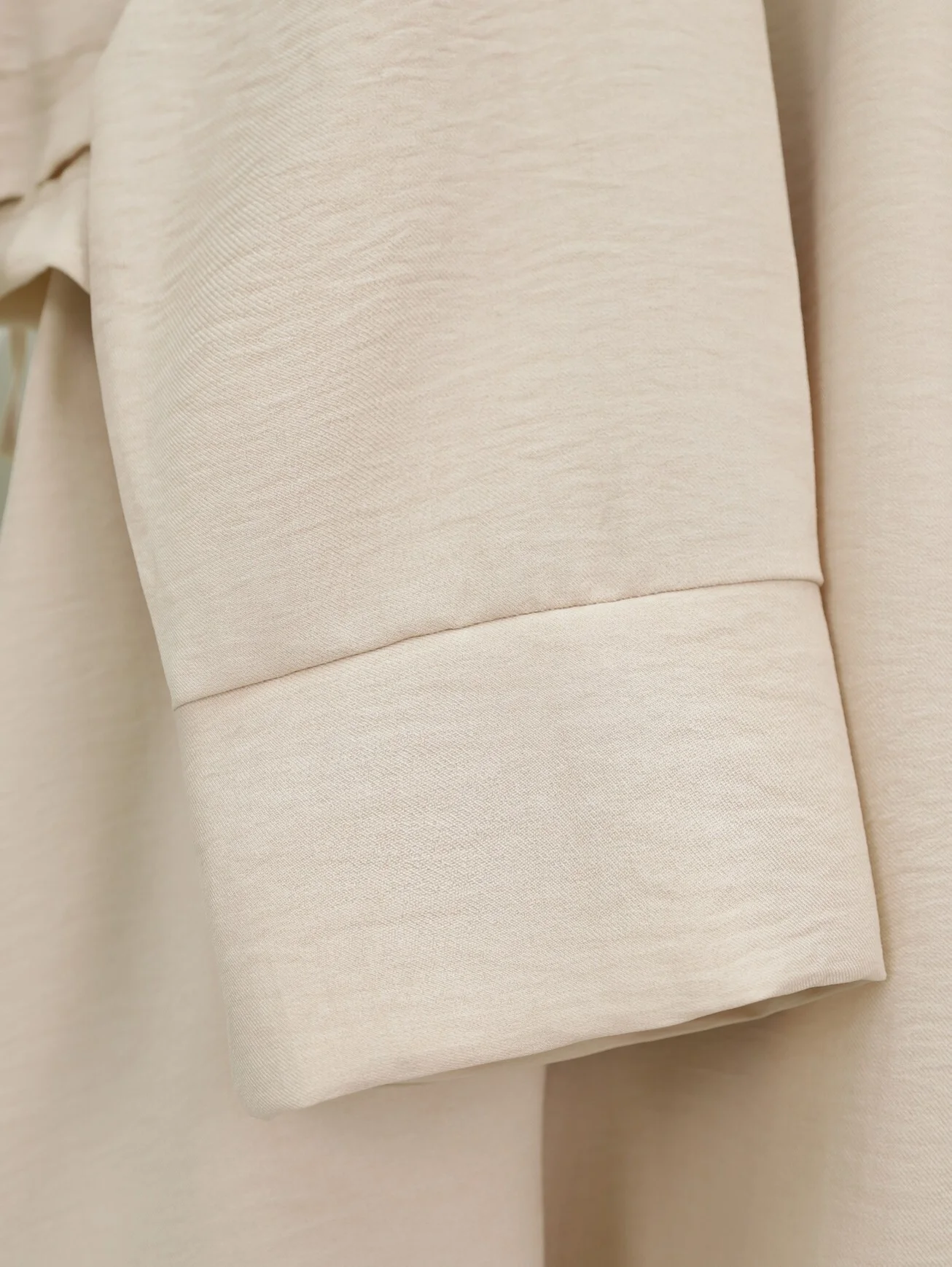 Beige Linen Look Two-Piece Set with Tie Front and Elasticated Waist Skirt - Podyumplus - by Peralane - photo 6