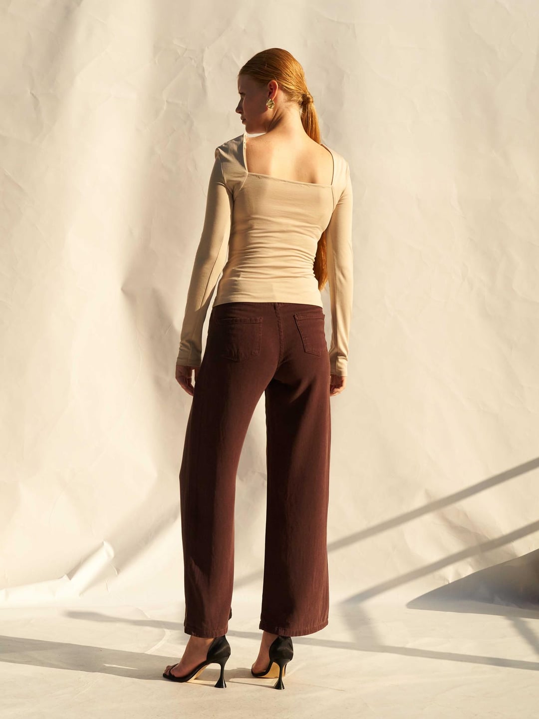 Ruched Sweetheart Neckline Jersey Blouse - Lefon - by Peralane - photo 7