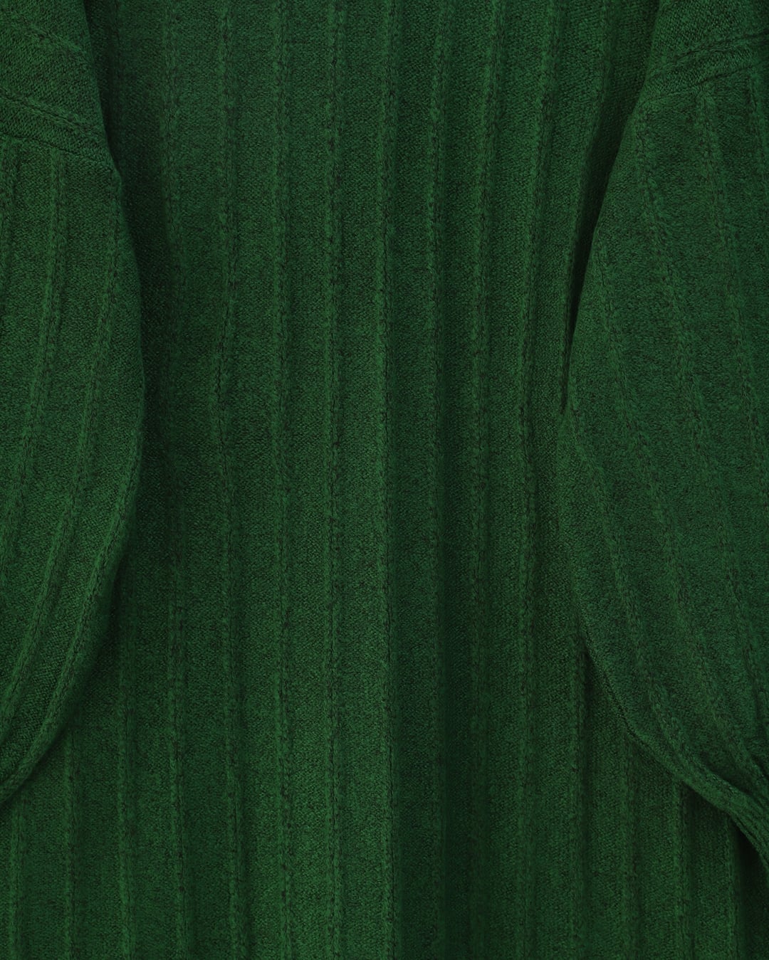 Ribbed Side Slit Knitted Tunic - Dark Green - Podyumplus - by Peralane - photo 6