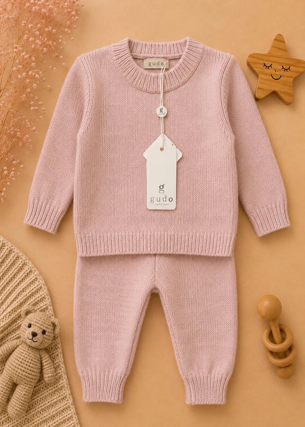 2-Piece Knitted Baby Set - 1187 - Has Bereket - by Peralane