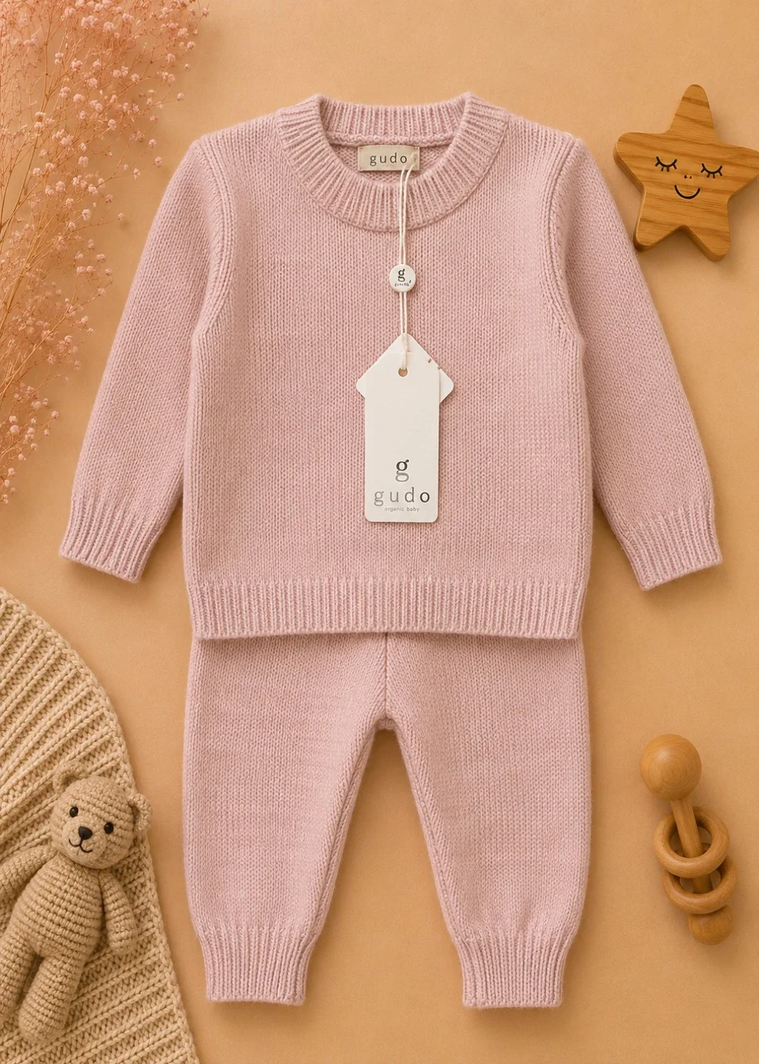 2-Piece Knitted Baby Set - 1187 - Has Bereket - by Peralane