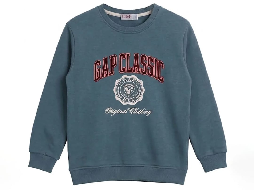 Gap Print 3-Thread Brushed Boys Sweatshirt - CMK - by Peralane