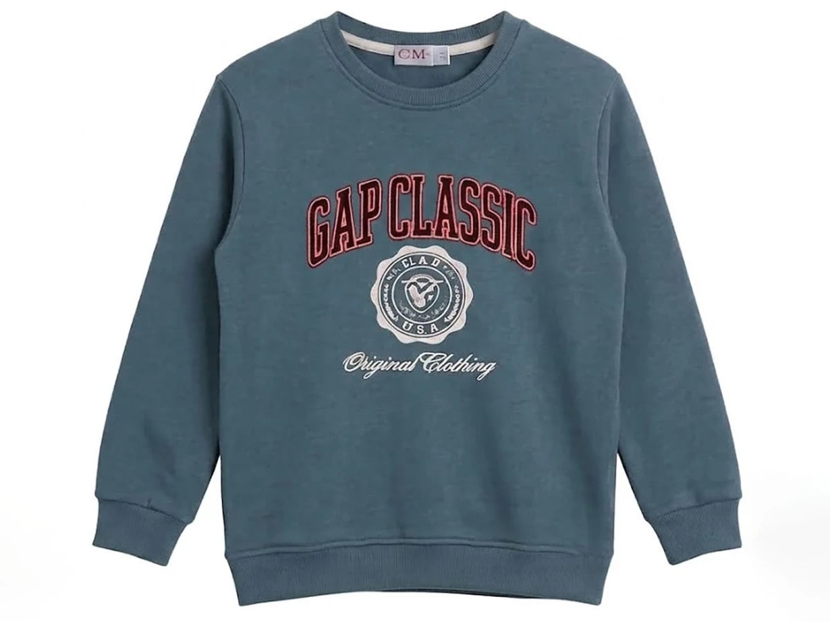 Gap Print 3-Thread Brushed Boys Sweatshirt - CMK - by Peralane
