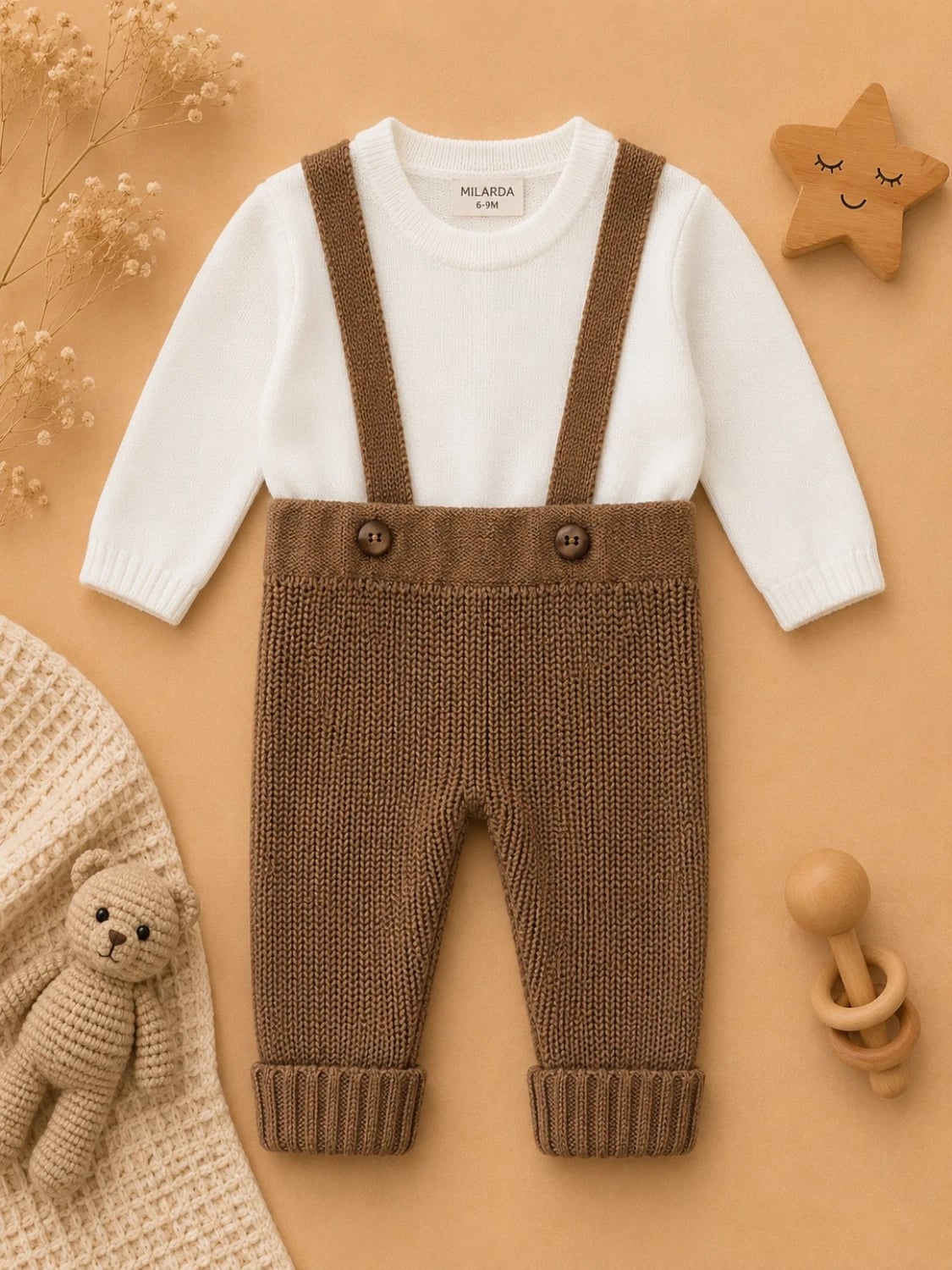 2-Piece Knitted Baby Set - 1183 - Has Bereket - by Peralane