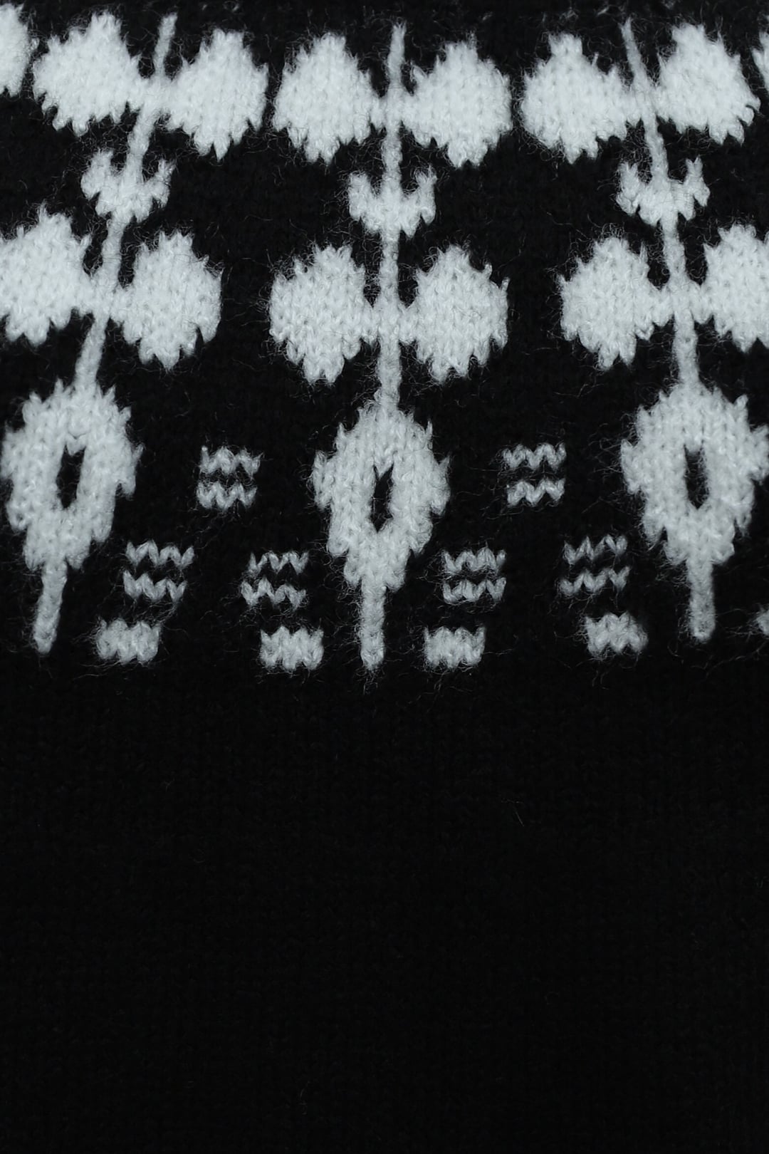 Half Collar Patterned Knit Tunic - Black - Podyumplus - by Peralane - photo 8