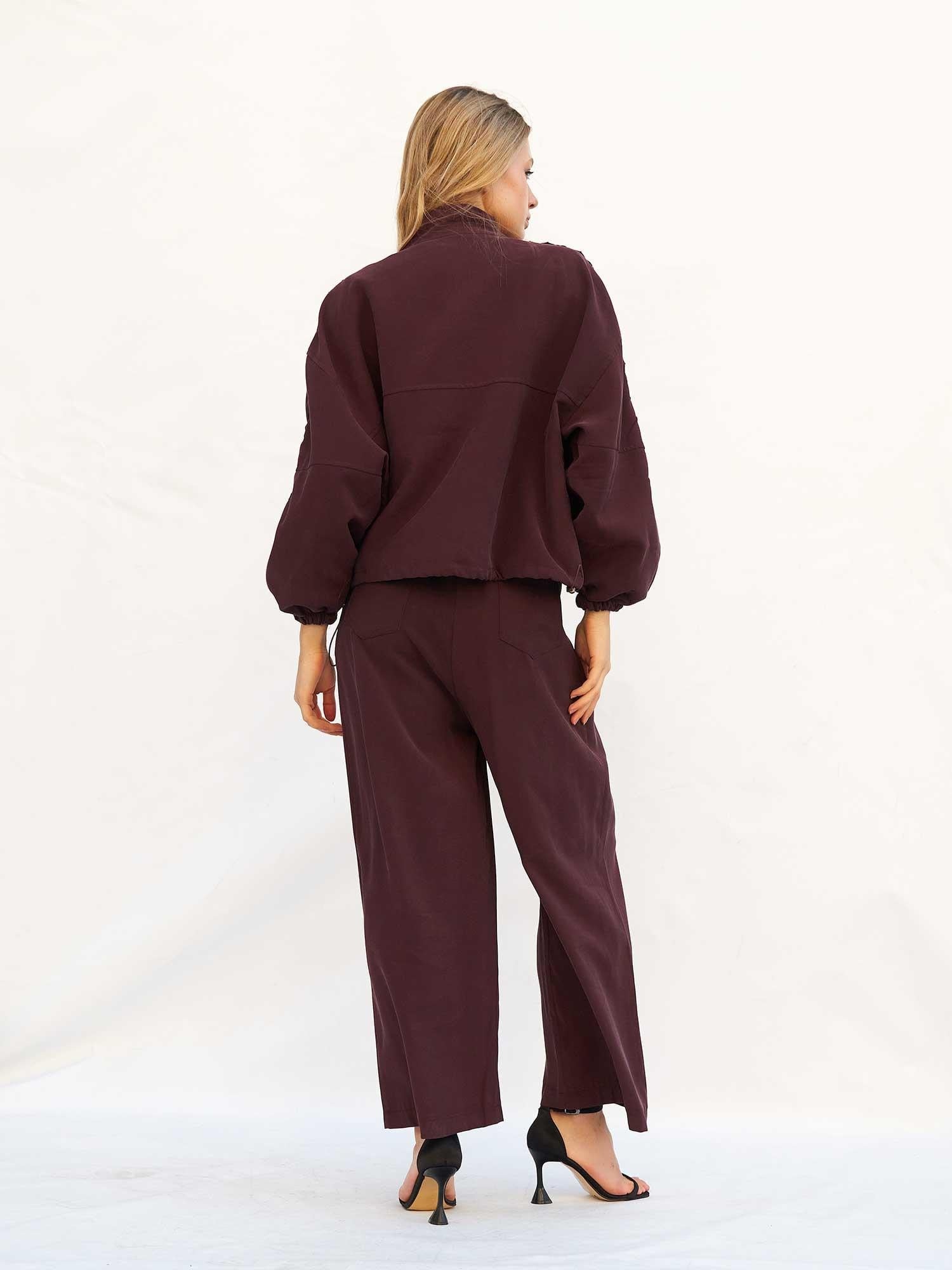 Horizontal Pocket Detail Palazzo Trousers - Lefon - by Peralane - photo 3