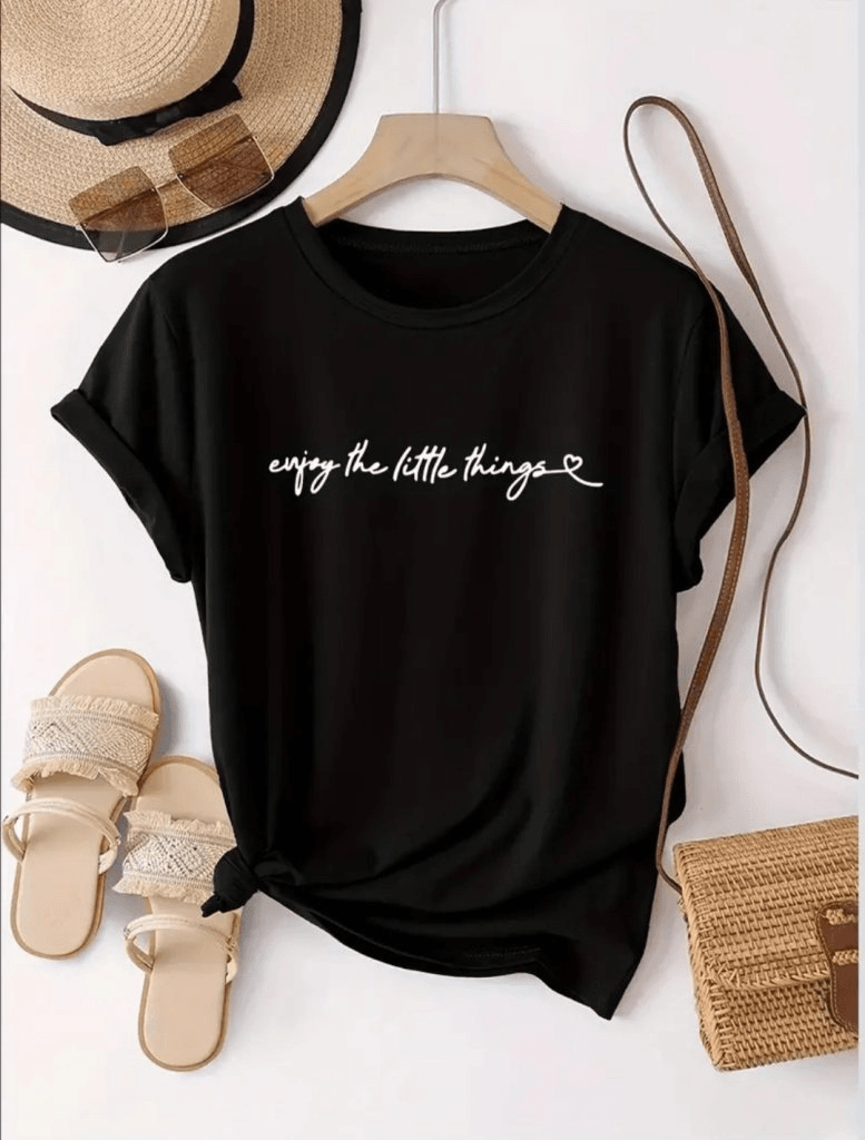 Women's Short-Sleeve Printed Basic Viscose T-Shirt - Janes - by Peralane - photo 4