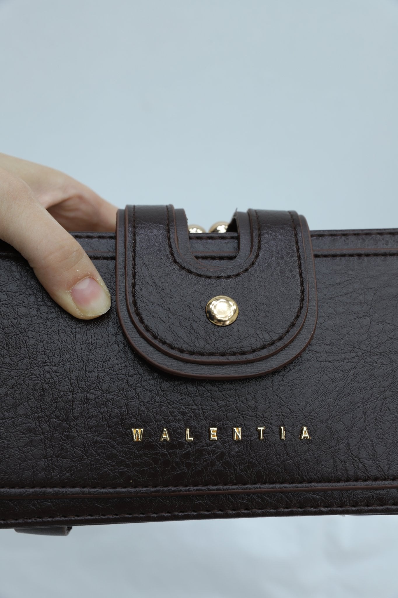 Gold Detail Multipurpose Hand and Shoulder Bag - Dark Brown - Podyumplus - by Peralane - photo 4