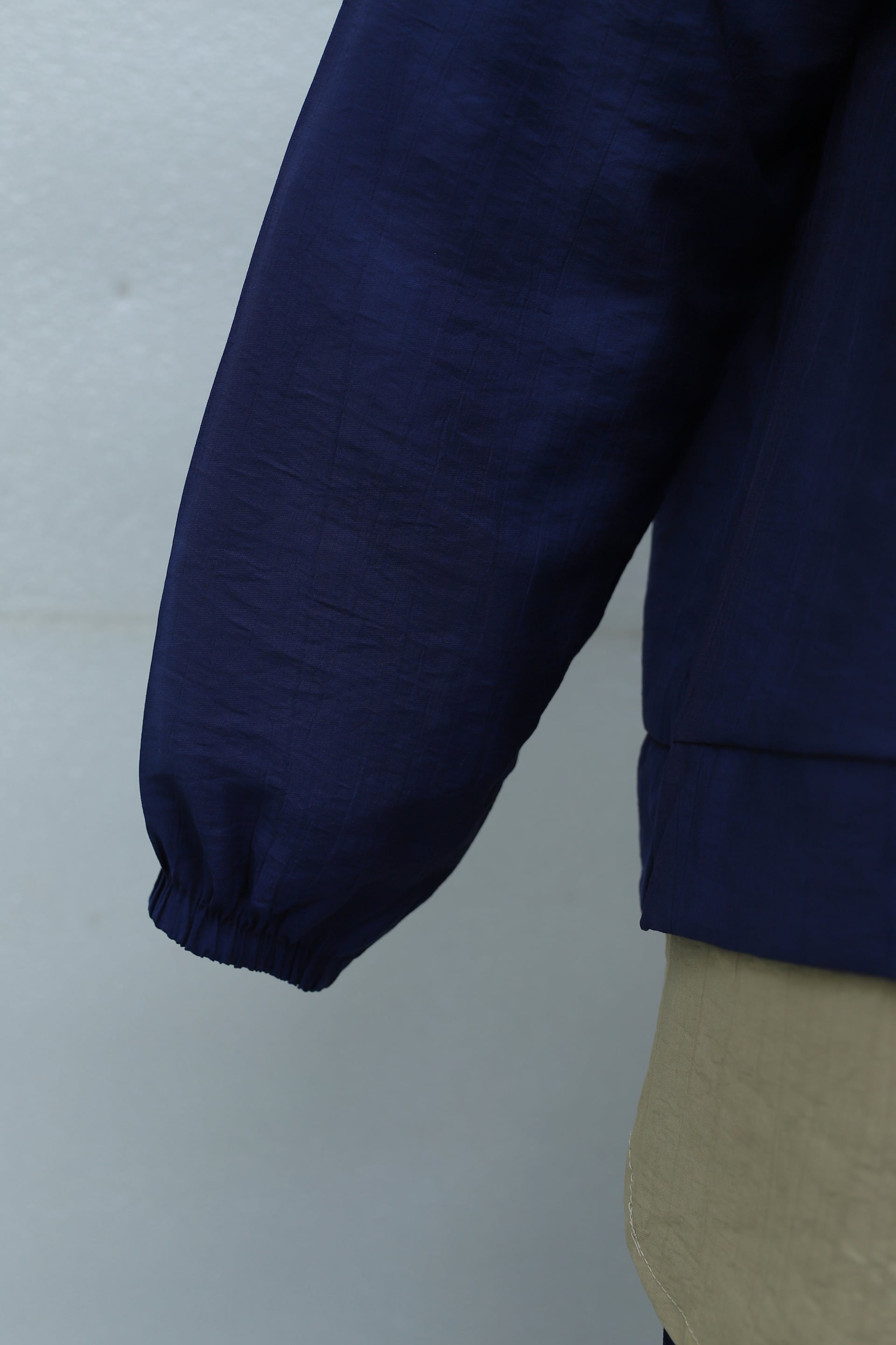 Navy Blue Half-Zip Hooded Sweatshirt and Wide-Leg Trousers Set - Podyumplus - by Peralane - photo 7