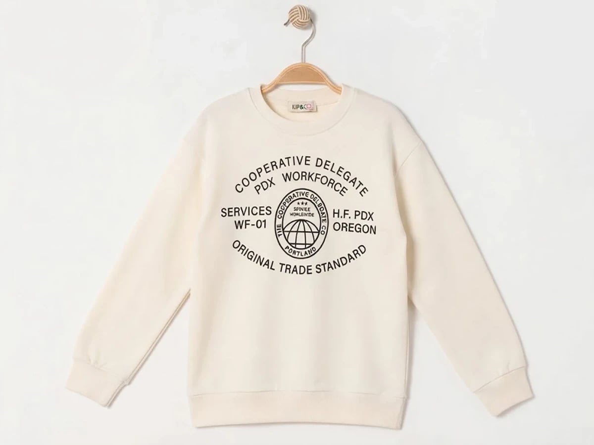 Crew Neck Sweatshirt with Graphic Print for Older Boys - Ruhat Kids - by Peralane