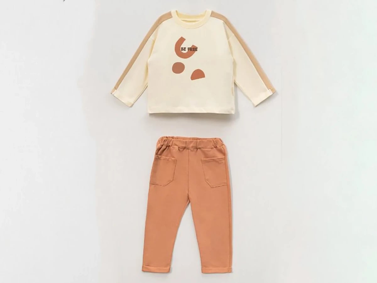 Be Free Printed Boys' Top and Trousers Set - Vovido - by Peralane