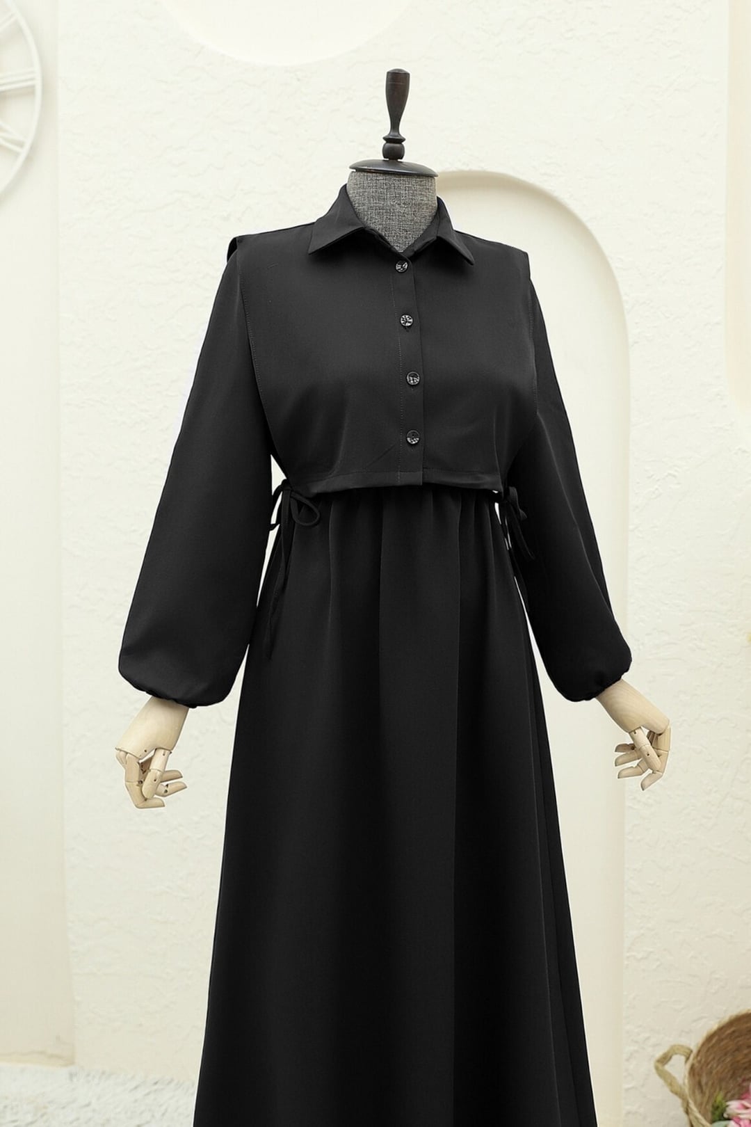 Black Shirt Detail Dress Set - Podyumplus - by Peralane - photo 9