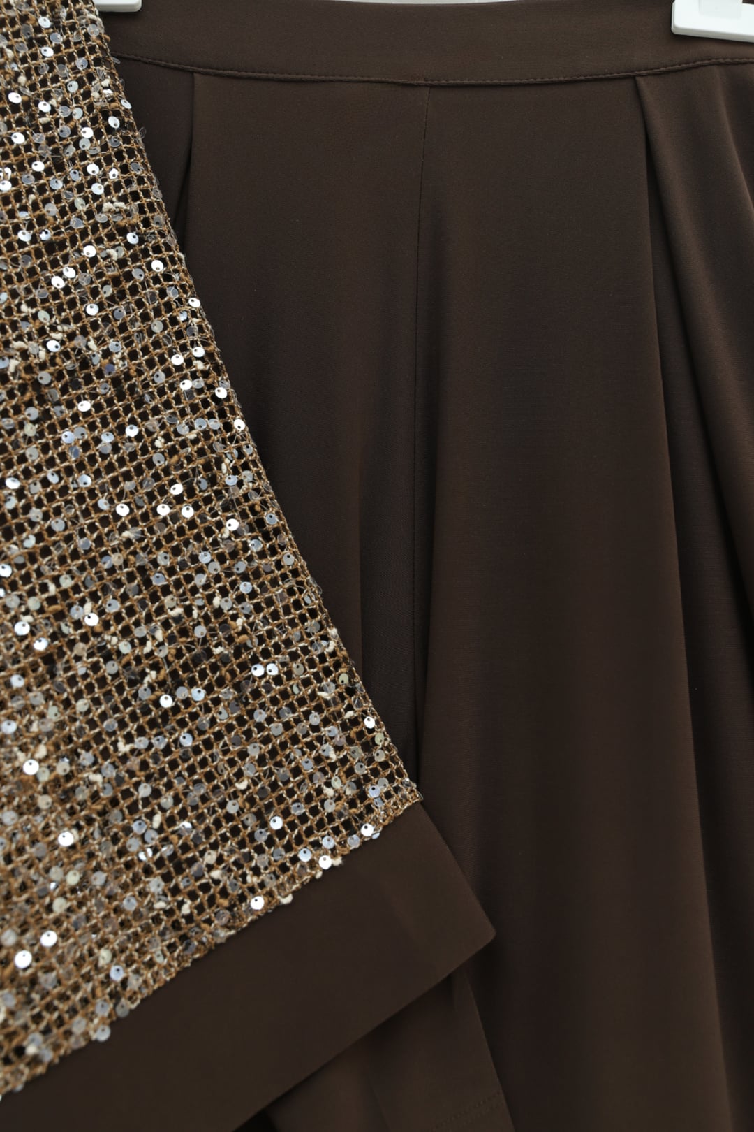 Sequin Mesh Cardigan 3-Piece Set - Brown - Podyumplus - by Peralane - photo 8