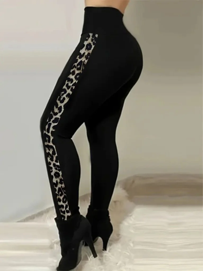 Women's High Waist Side Stripe Detail Leggings - Janes - by Peralane - photo 2